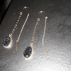 Gold linked and Duzy earrings (New)